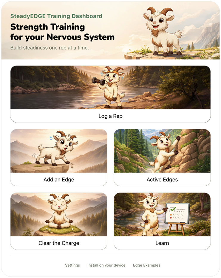 SteadyEDGE app preview